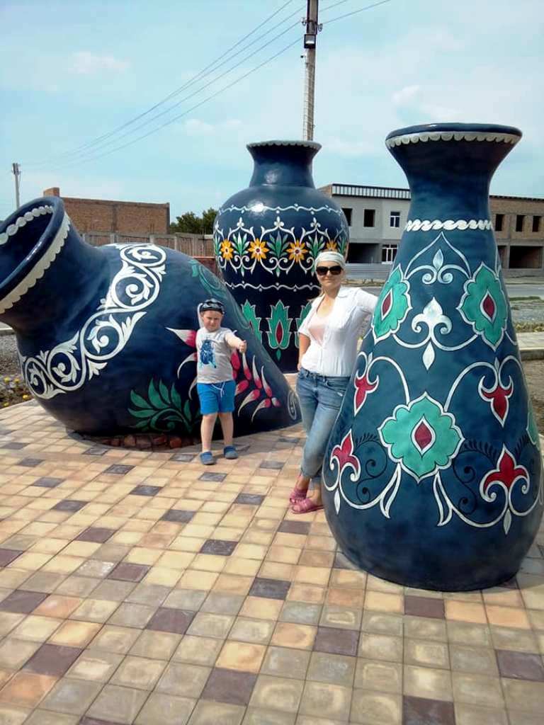 Красота узбекской керамики.