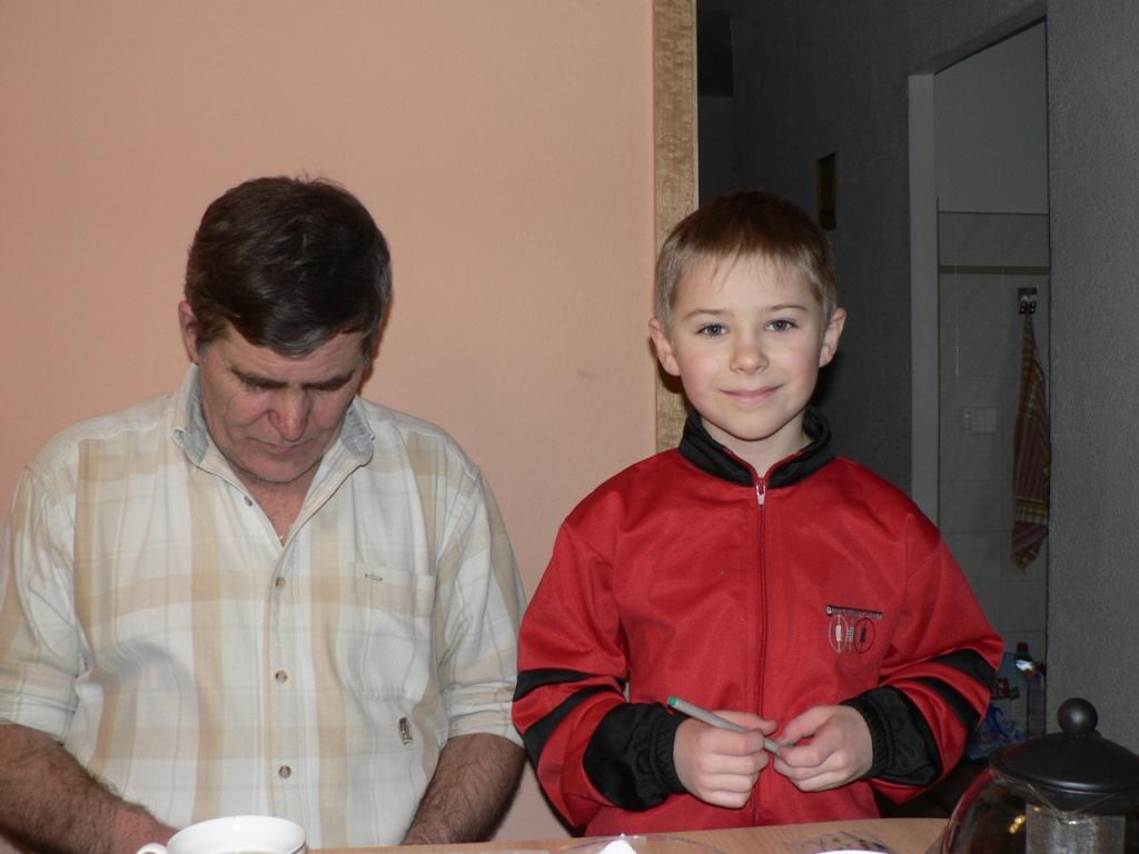Беккер Виктор с сыном Максимом 