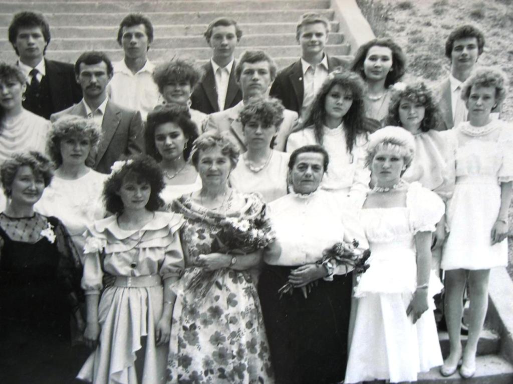 Выпускной 10 А класс, 1989 год, пос. Хайдаркан