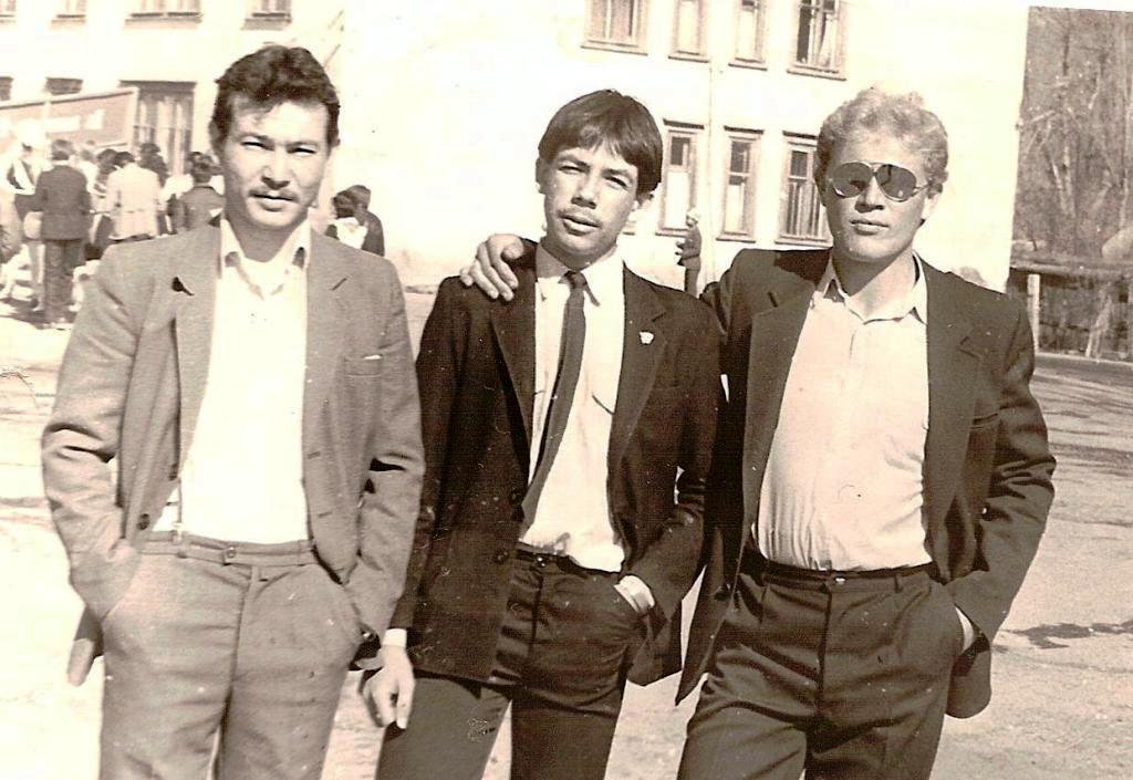 Нургалиев Дамир, Дружков Сергей, Сидоренко Саня. Хайдаркан, 1 мая 1986 года